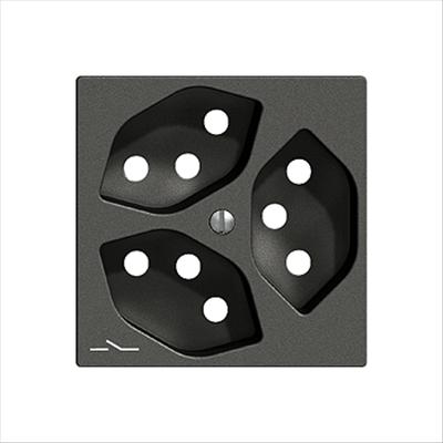 Image du produit Feller Kit de cache prise 3xT13 S K noir