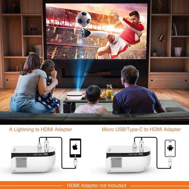 Actual product image Topvision Mini Beamer (Full HD, 7500 lm)