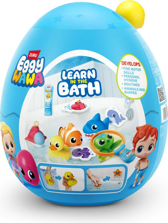 Actual product image Zuru Eggywawa bath time surprise blue