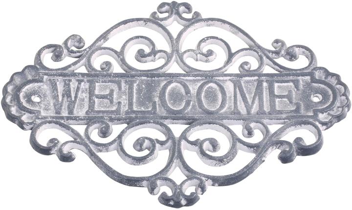 Produktbild Chic Antique Schild Welcome 20 x 28 cm, Grau (28 x 20 cm)
