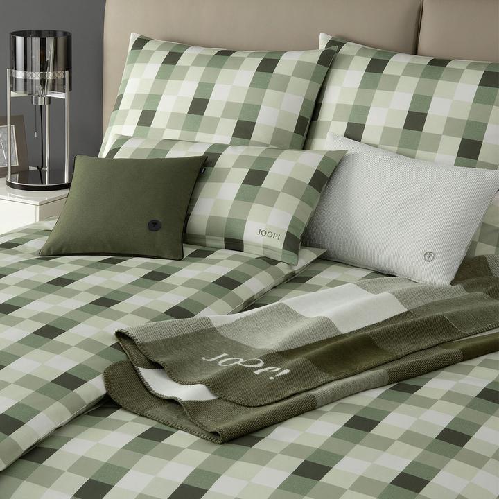 Actual product image Joop! Living JOOP Mako-Satin Bettwäsche Mesh sage (Bedding set, 135 x 200 cm, 40 x 80 cm)