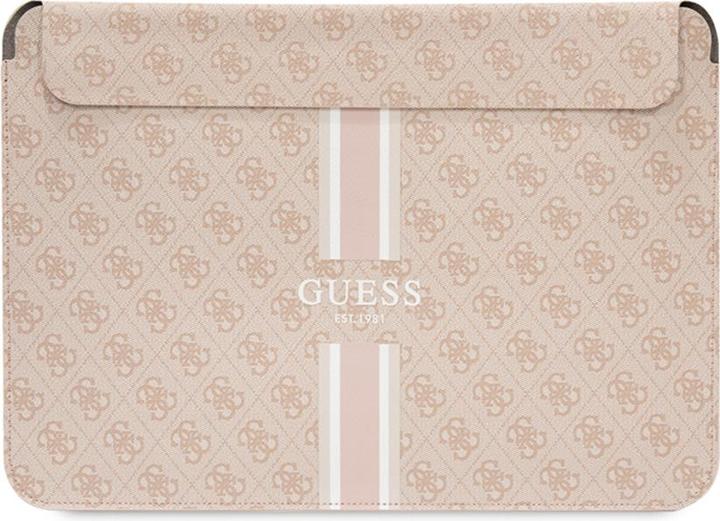 Produktbild Guess PU 4G bedruckte Streifen-Computerhülle 16" Pink (16")