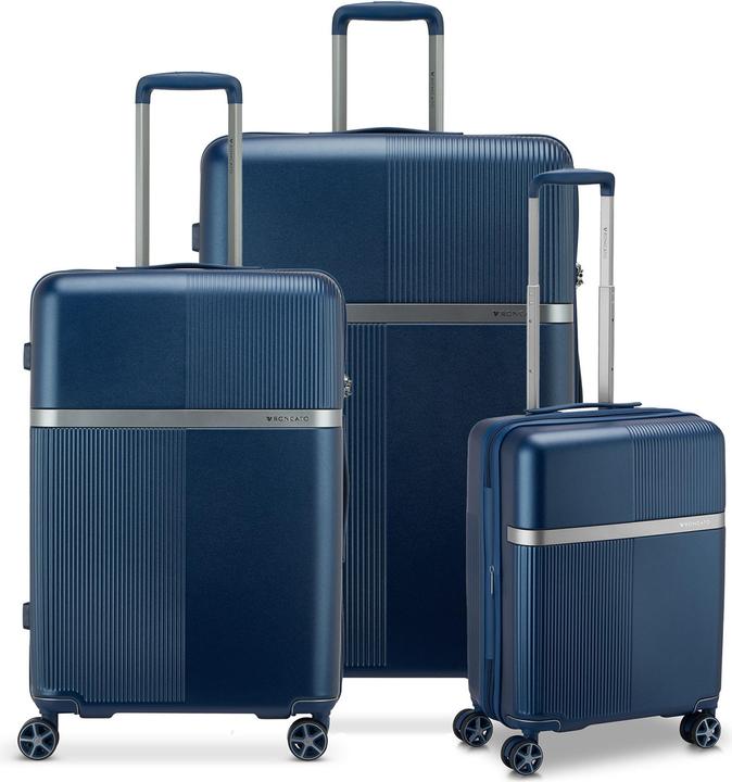 Roncato Airglam 4 Rollen Kofferset 3-teilig mit Dehnfalte (236 l, XL (ab 115l))