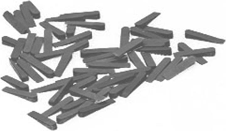 Tectool PIASTRELLE, PLASTICA, 250 PEZZI, 30x7x0-5MM