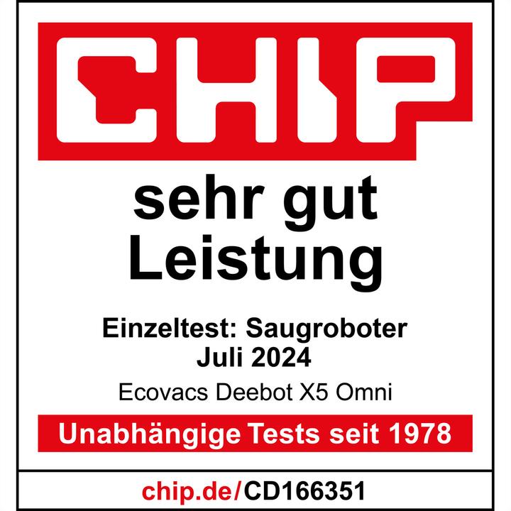 Nährwerte und Zutaten Ecovacs X5 Omni (Saugwischroboter)