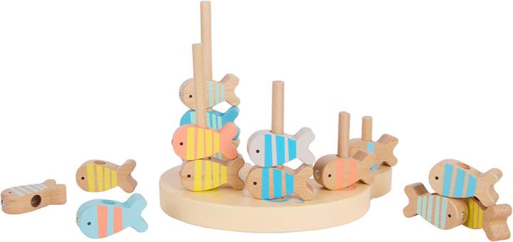 Actual product image Classic World Fishing game seal made of wood, 24pcs.