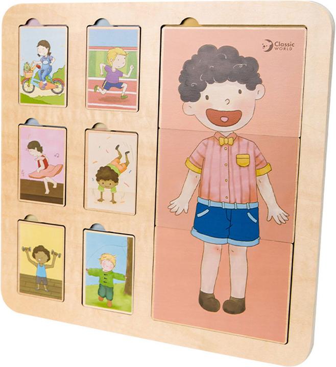 Immagine prodotto Classic World Corpo del puzzle in legno, 19 pezzi. (19 pezzi)