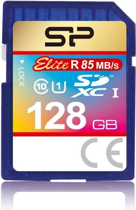 Image du produit Silicon Power Elite UHS-I 128GB SDXC 85/10 MBs SP128GBSDHAU1V10 (128 Go, SDXC, U1, UHS-I)