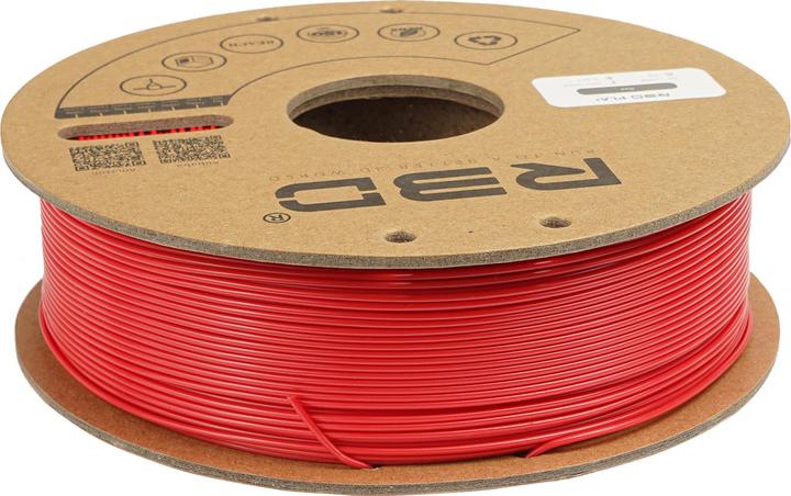 Image du produit R3D Filament PLA+ Rouge 1.75mm 1Kg (PLA+ LECTURE, 1.75 mm, 1000 g, Rouge)