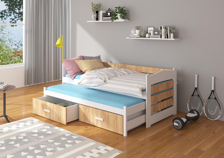 Actual product image ADRK Furniture Double bed with mattresses TIARRO 180x80 (180 x 80 cm)