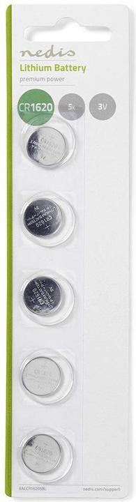 Productafbeelding Nedis Lithium knoopcel CR1 620, 3 V, 5 stuks (5 Pcs., CR1620)