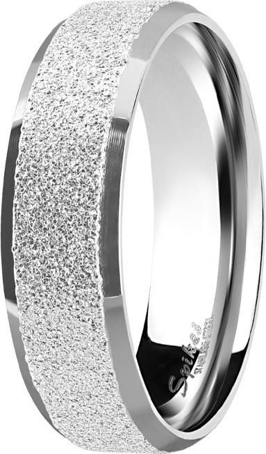Star Piercing Ring silber poliert und mittig gesprenkelt (Chirurgenstahl 316L, ohne Messing)