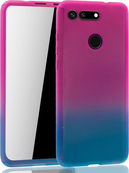 Produktbild König Design Hülle Handy Schutz für Huawei Honor View 20 Full Case Cover Displayschutz Blau (Honor View 20)