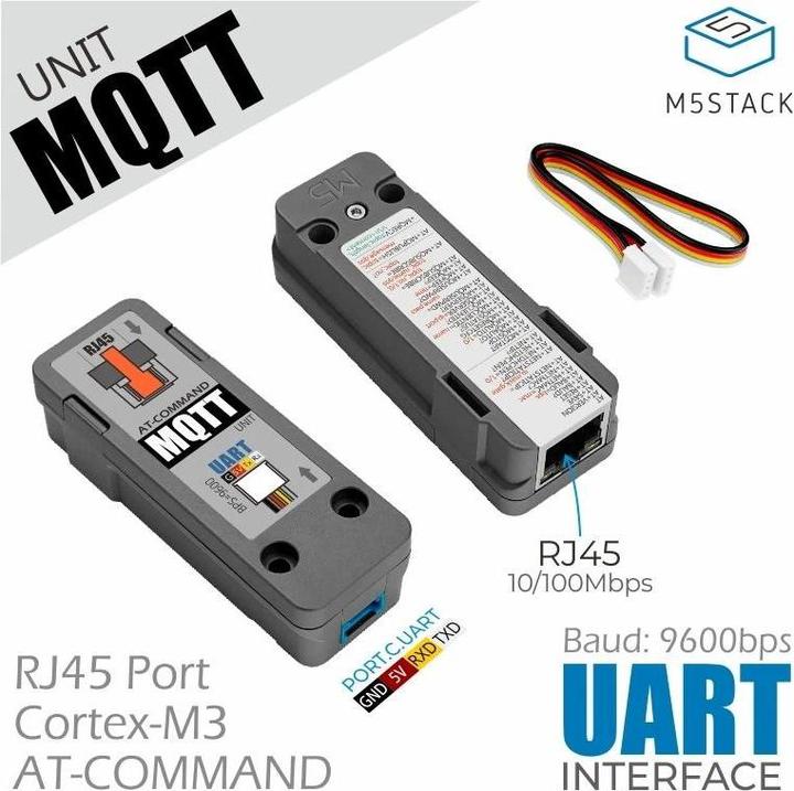 Image du produit M5Stack Module Lan MQTT Unit RJ45 APM32F103