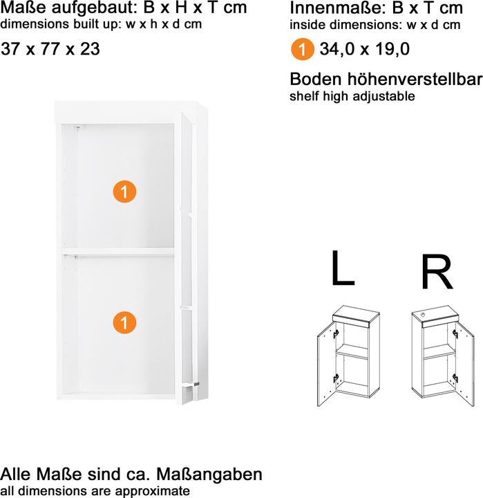 Image du produit Trendteam Amanda (37 x 23 x 77 cm)
