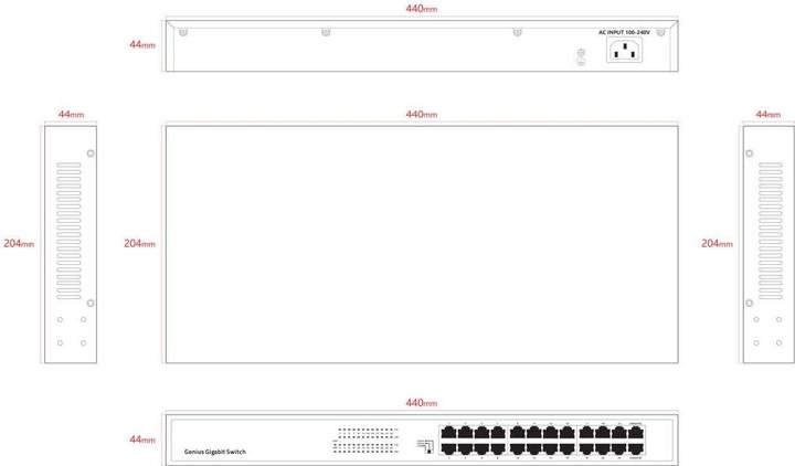 Produktbild Lanview Unmanaged 24-Port Full