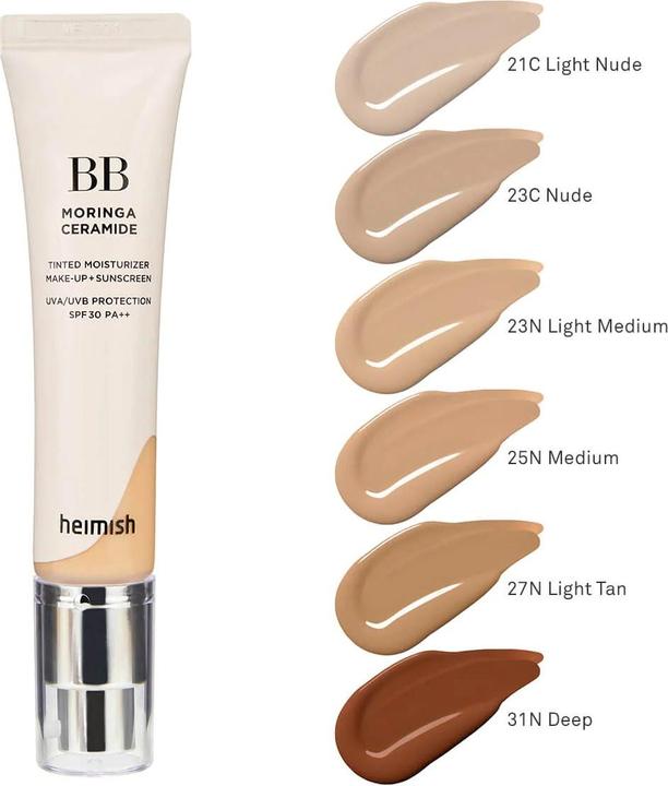 Actual product image Heimish Moringa Ceramide SPF 30 23N Light Medium (23N Light Medium)