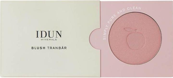 Actual product image IDUN Minerals Rouge/Blusher Tranbär soft pink (006 - Tranbar)