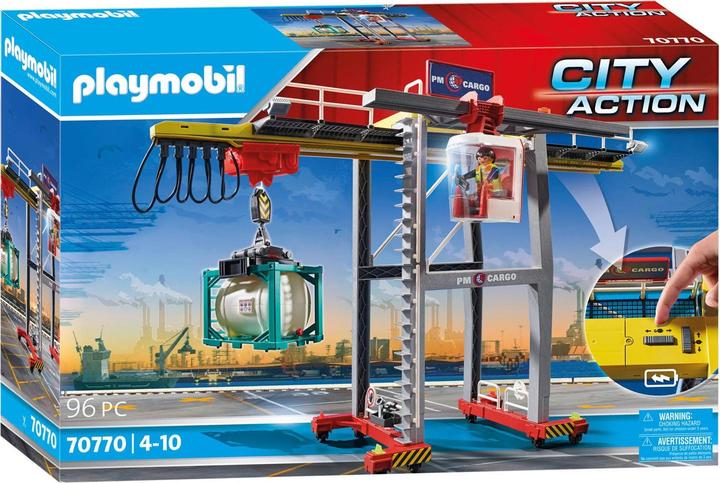 Actual product image Playmobil 70770 Gantry crane with containers (70770, Playmobil City Action)