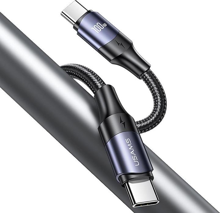 Actual product image Usams USB C — USB C (3 m, USB 2.0, 100 W)