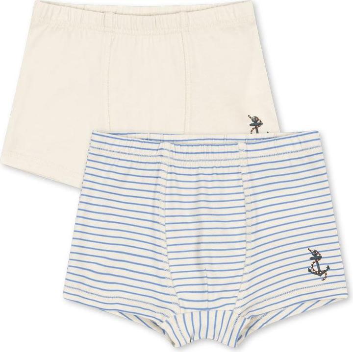 Produktbild Konges Slojd 2Pack Basic Boxershorts Stripe Provence (110, 2er Pack)