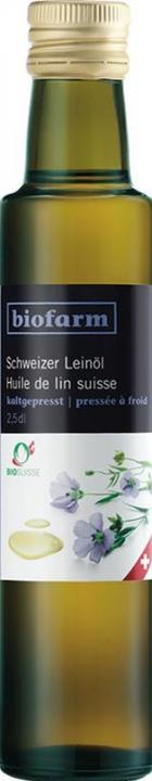 Image du produit Biofarm huile de lin bourgeon CH bio Suisse (250 ml)