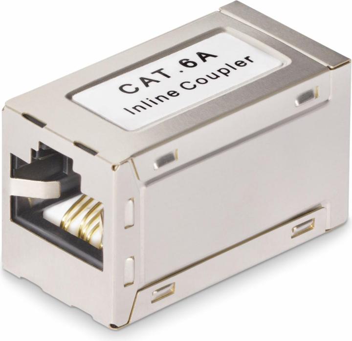 Actual product image StarTech com Shielded RJ45 Coupler, Inline Cat6a Coupler, Female to Female (F/F) T568B Pinout, Shiel (Network coupling)