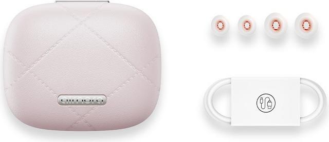 Produktbild Baseus AirNora 3 Kopfhörer True Wireless Stereo (TWS) im Ohr Anrufe/Musik Bluetooth Rosa (ANC, 6 h, Kabellos)