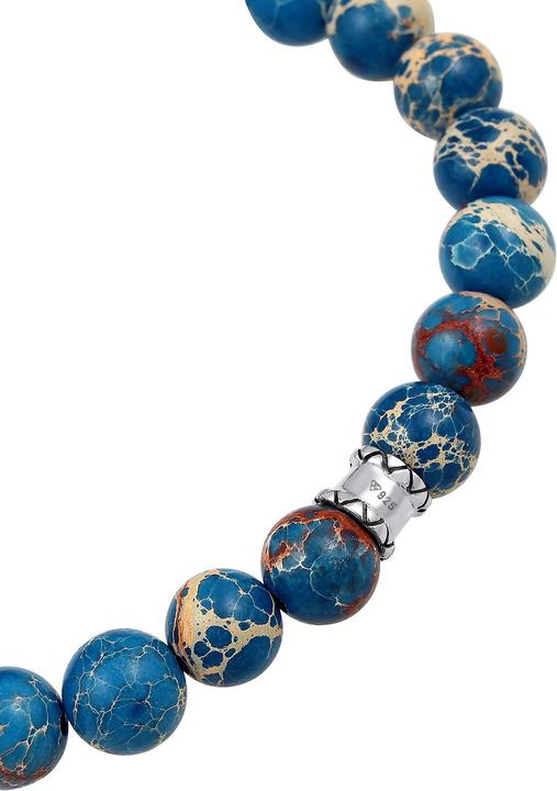 Actual product image Kuzzoi Gemstone bracelet, skull (19 cm, Plastic, Agate, 925 sterling silver)
