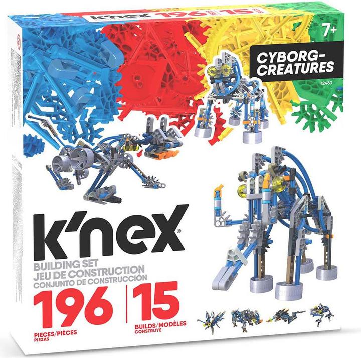 Produktbild K'Nex Cyborg Creatures 15 Modelle, 196 Stück.
