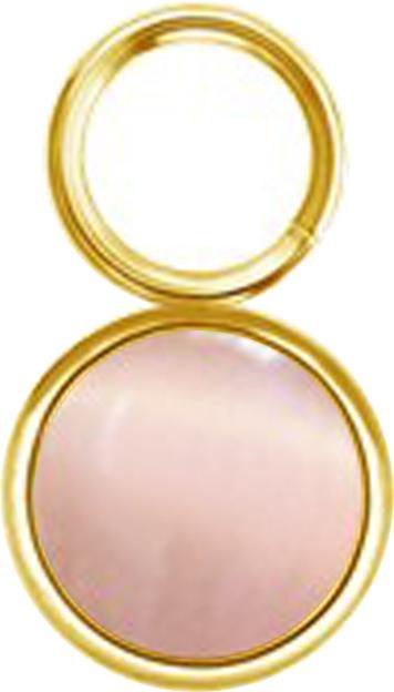 Star Piercing Anhänger vergoldet ein rose Katzenauge Stein (ohne Messing, Chirurgenstahl 316L, Mineralisch)