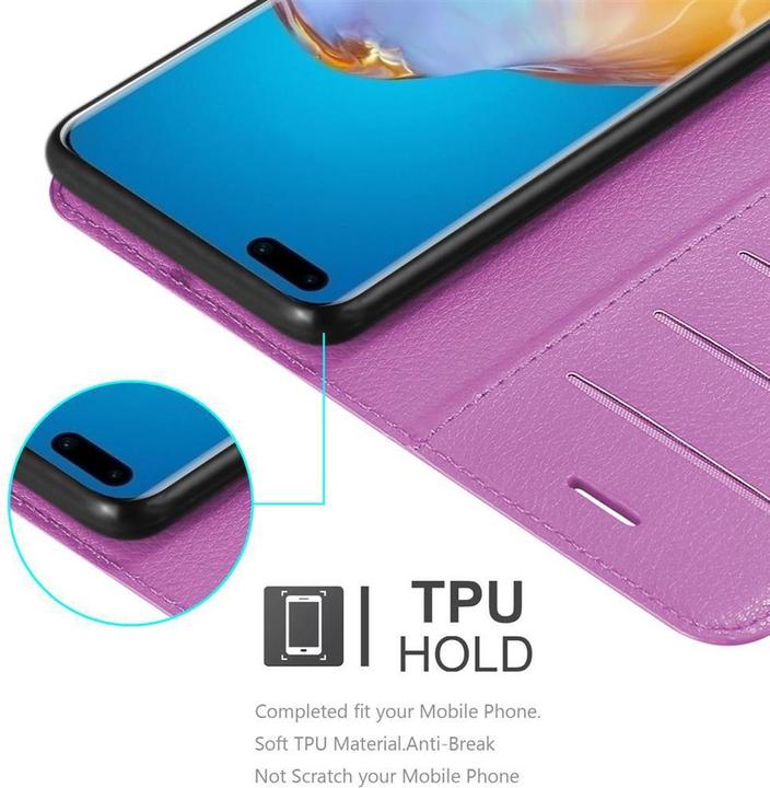 Actual product image Cadorabo Book with stand function cover (Huawei P40 Pro+)