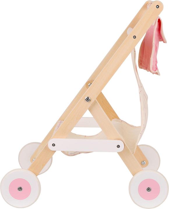Produktbild Classic World Puppenwagen aus Holz Weiss/Rosa
