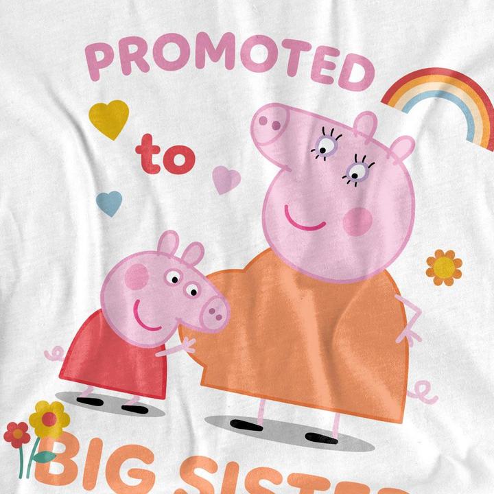 Immagine prodotto Peppa Pig Promoted To Big Sister Maglietta Bambini (140, 146)
