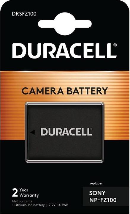 Image du produit Duracell Batterie Li-Ion 2040mAh pour Sony NP-FZ100 (Batterie de l'appareil photo)