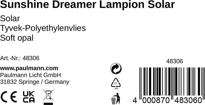 Produktbild Pauleen Solar Laterne Sunshine Dreamer (4 lm, IP44)