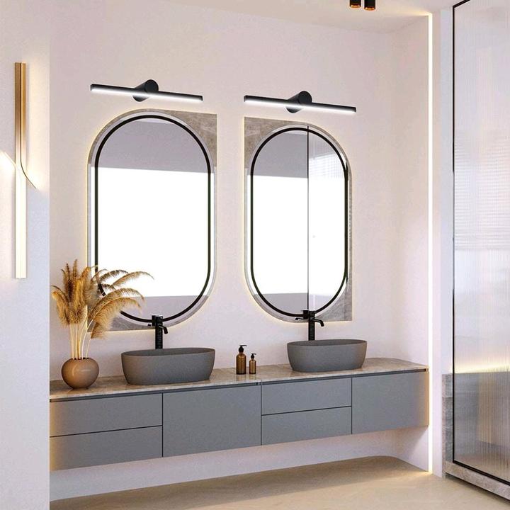 Actual product image V-TAC VT7022B 12W LED Mirror Light Black Body 4000K