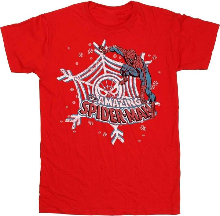 SpiderMan Christmas TShirt Jungen