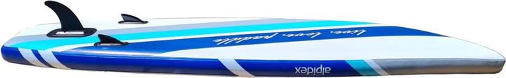 Produktbild Alpidex Aufblasbares Stand Up Paddle Board SUP (320x76x15cm), Tragetasche, Paddel, Luftpumpe, Leash - Cloud