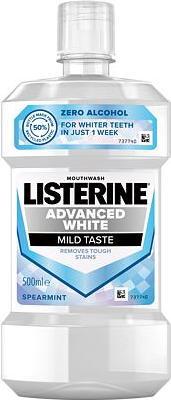 Actual product image Listerine Advanced White Mild Taste Mouthwash (500 ml, Mouthwash)