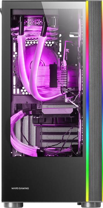Actual product image Mars Gaming Boitier Grand Tour E-Atx Mc-Ult Avec Panneaux Vitrés (Noir) (mATX, Mini-ITX, ATX)