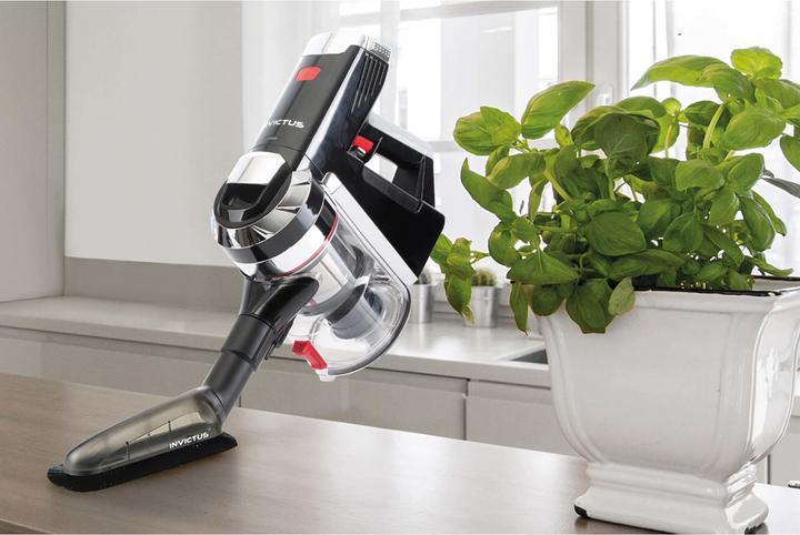 Actual product image Genius X9 cordless vacuum cleaner, deluxe set 23 pcs, black-red
