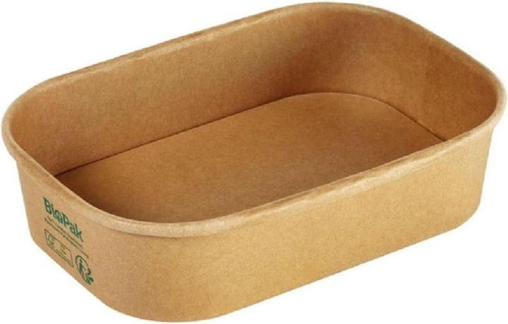 Produktbild Biopak Salat-Schale Brick Box Medium 500 ml, Braun, 50 Stück (50 x)