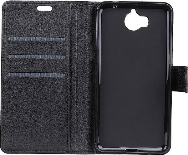 Produktbild MU Classic Leder Hülle mit Litchitextur (Huawei Y6 (2017), Huawei Y5 (2017))