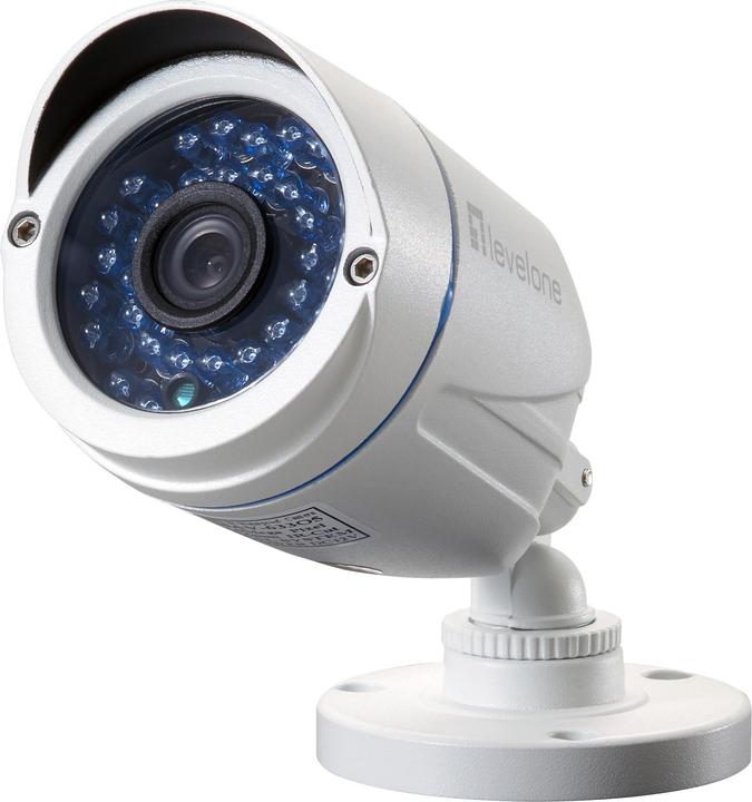 Produktbild LevelOne CCTV 8-Kanal Fix Out H.264 IR 4xCam (1920 x 720 Pixels)