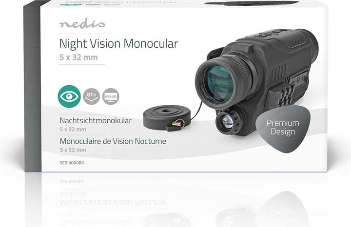 Immagine prodotto Nedis Monoculare| Ingrandimento 5x| Diametro obiettivo 32 mm| Campo visivo 87 (5 x, 32 mm)
