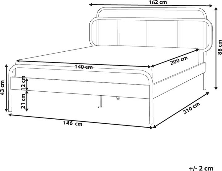 Actual product image Beliani Boussicourt (140 x 200)