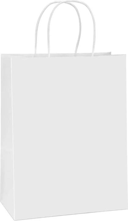 Actual product image Bestpak BSTech Torba Papierowa z rączką biała 210x140x270 25 szt 120 gsm (25 Piece)