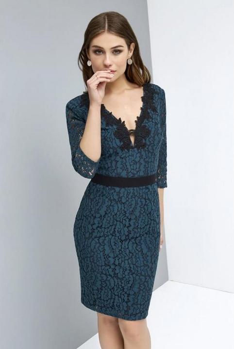 Actual product image Little Mistress - Robe en dentelle appliquée - Femme (42)