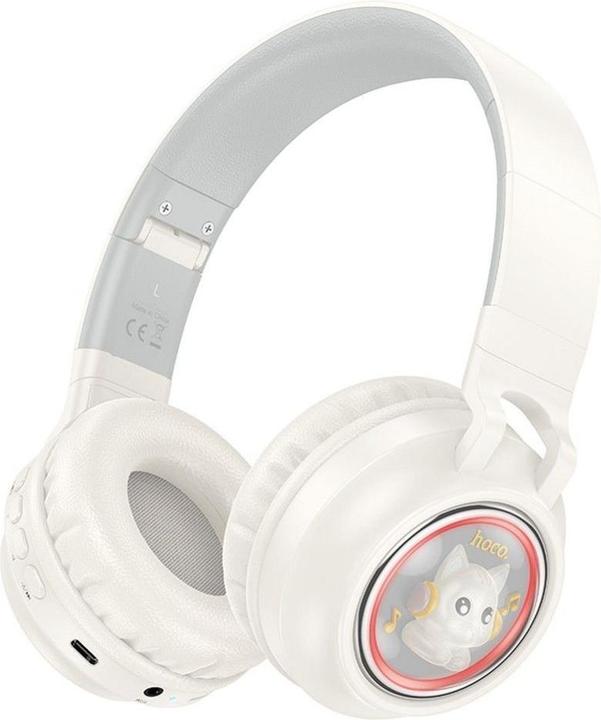 Hoco Wireless headphones wireless headphones bluetooth W50 milky white